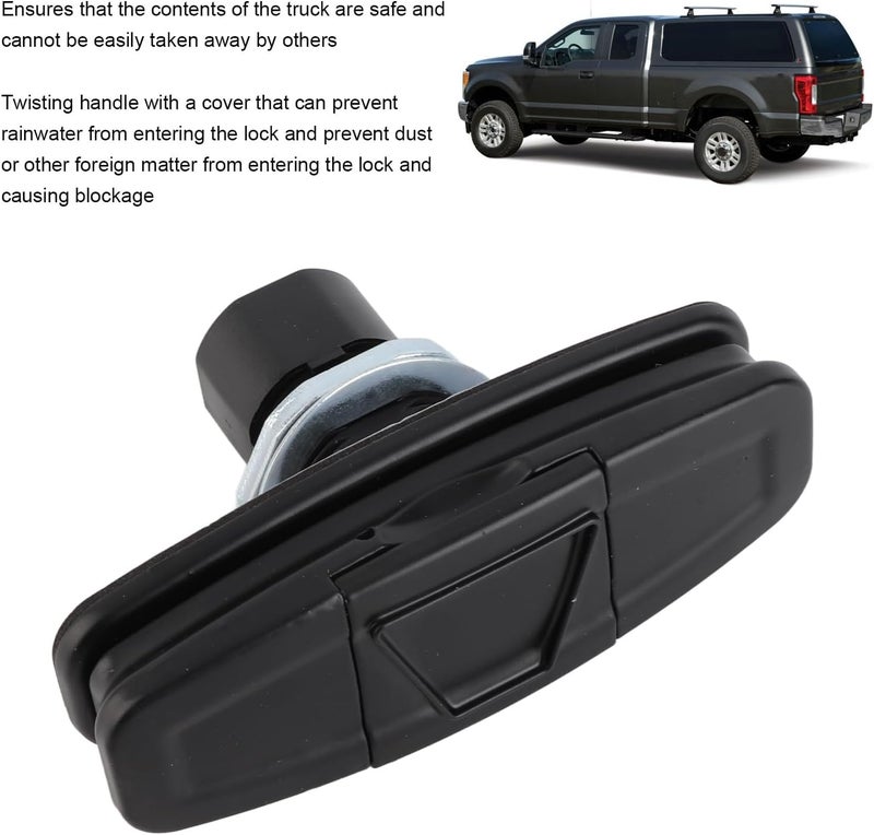 VINGVO Truck Cap Lock Replacement with 2 Keys,Truck Cap Twist Handle Kit Manual Unlocking Enhanced Security 113436 100XQ for Leer Truck Caps 100XQ 100XL 100XR TSC700 - Image 3